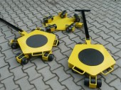 Vozíky kolečka transportní zdvižné plošiny vybavení technologických linek Polsko - 4